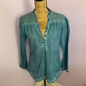 Amanda Blu Top Blue Size Small